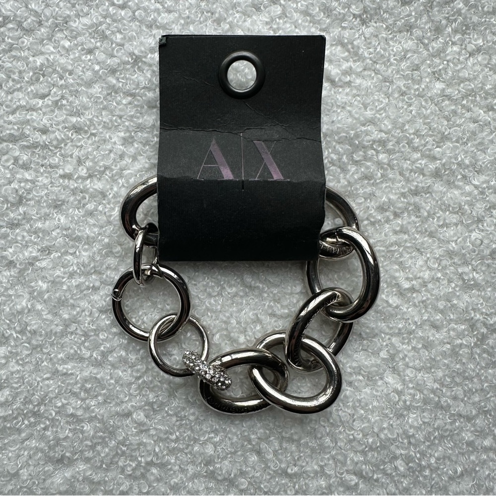 A/X Armani Exchange Silver Chain Bracelet